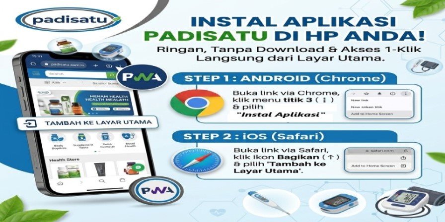 INSTAL APLIKASI PADISATU DI HP ANDA!