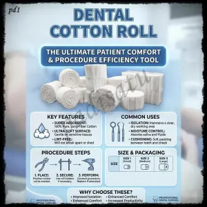 Dental Cotton Roll Kapas Gigi isi 50 pcs