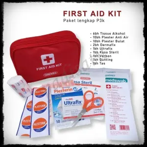 First Aid Kit Paket Lengkap P3K - Tas P3K Darurat Mobil & Perjalanan